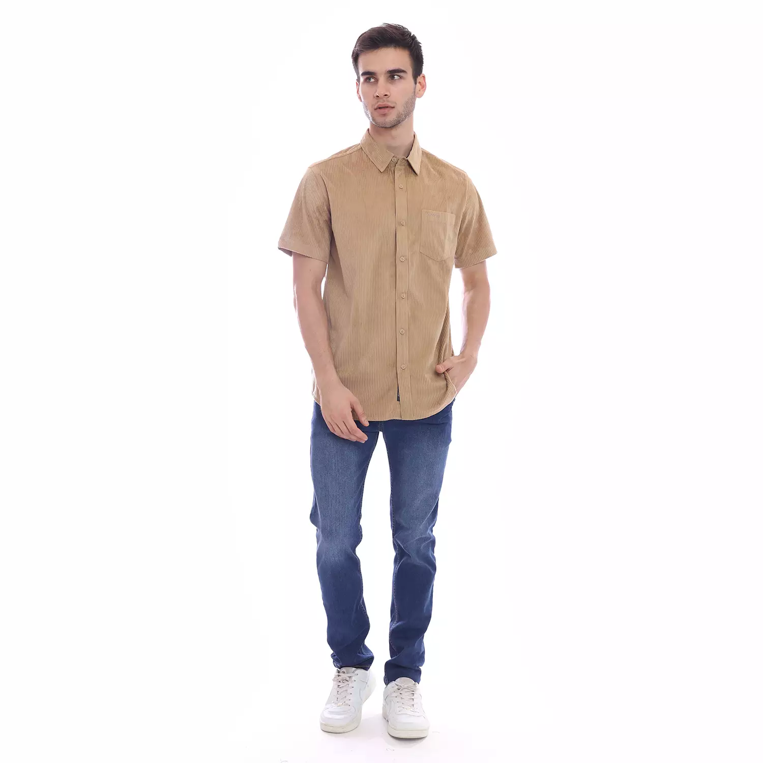 Dragon Kemeja Lengan Pendek Pria Scrapo Corduroy Planet Surf