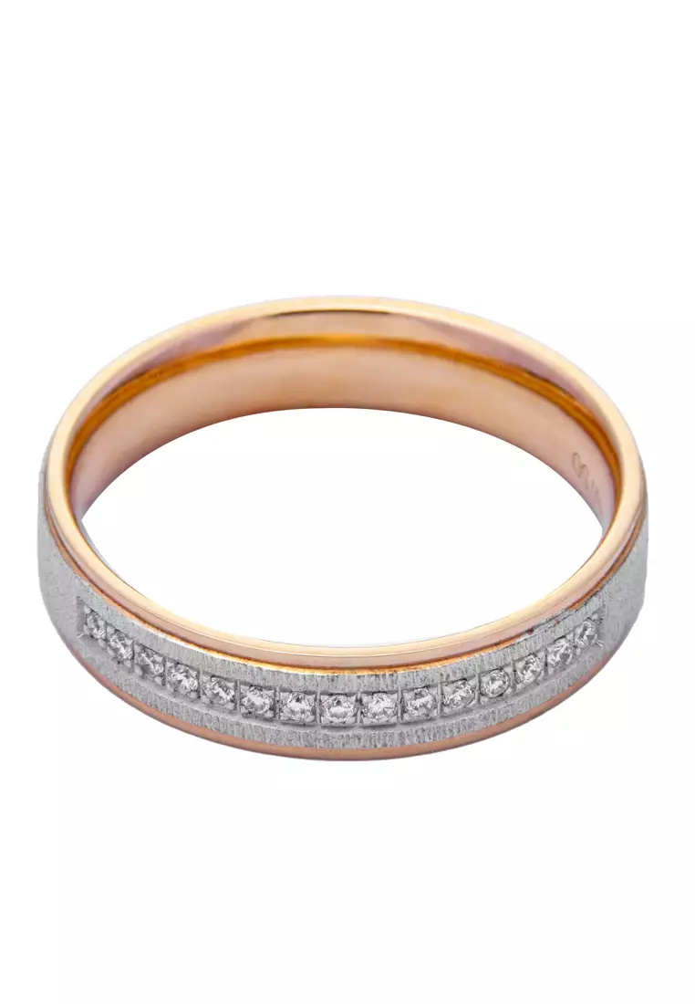 LITZ 18K White Gold  Diamond Ring C2-JJ15RQ766