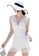 YG Fitness white Elegant mesh-paneled swimsuit C6B7AUSEF5038DGS_1