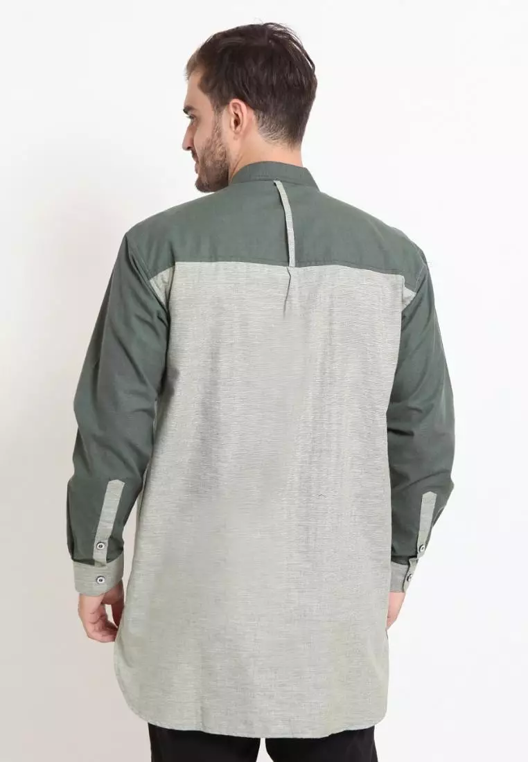 Zayidan Baju Koko Gamis Muslim Pria Zahir - Mint