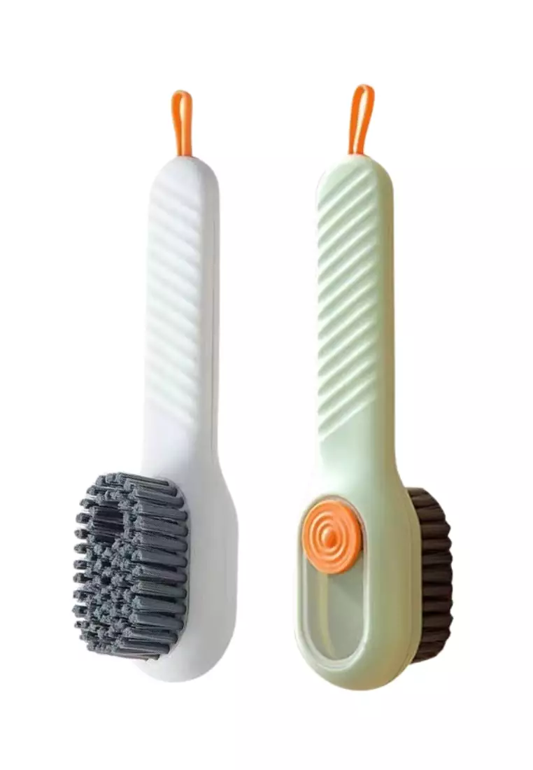 Discount on Golden Ticket Super Savers  shoes - SKU: 2pcs Shoe Cleansing Brush with Built in Soap Dispenser