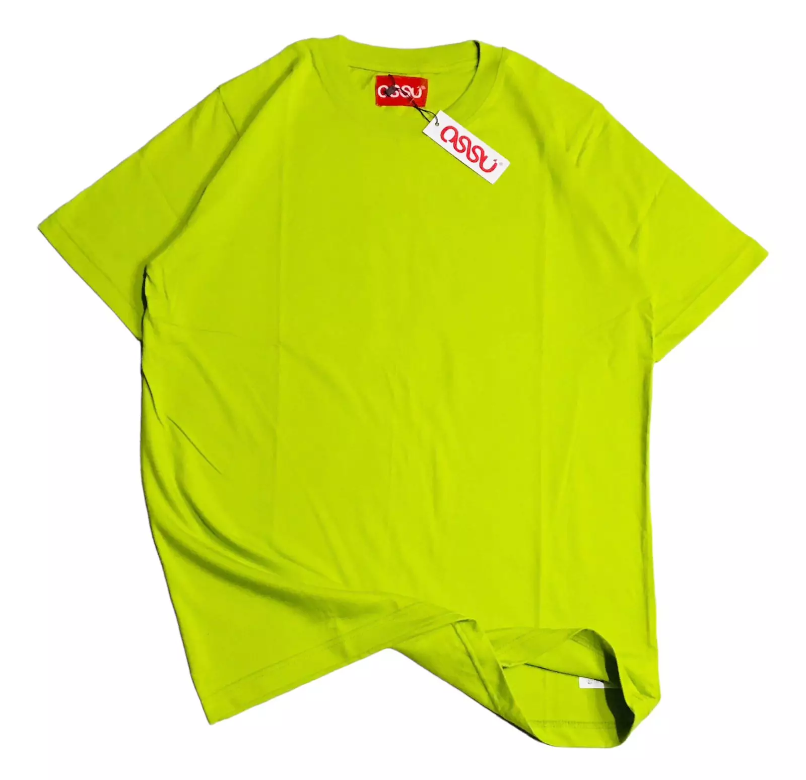 Ossu T-Shirt Basic Colour | Kaos Polos Warna Hijau Muda | Cotton Combed