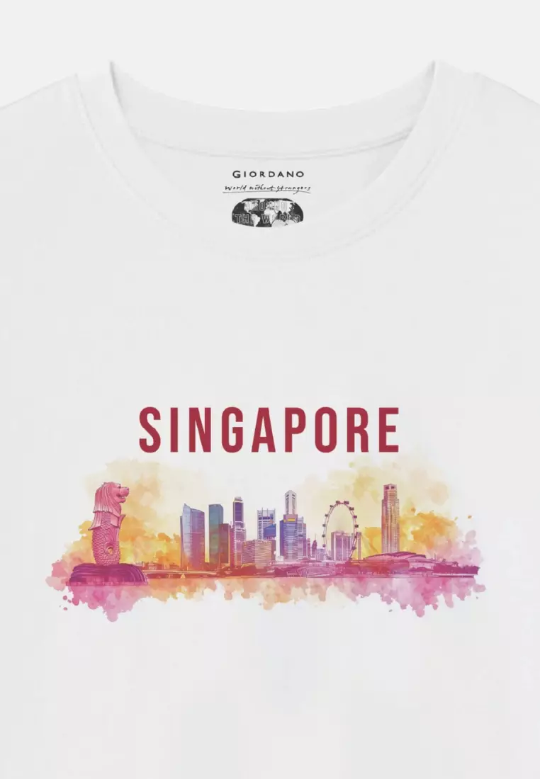 Giordano Men Singapore National Day 2025 Collection Slim Fit T-shirt