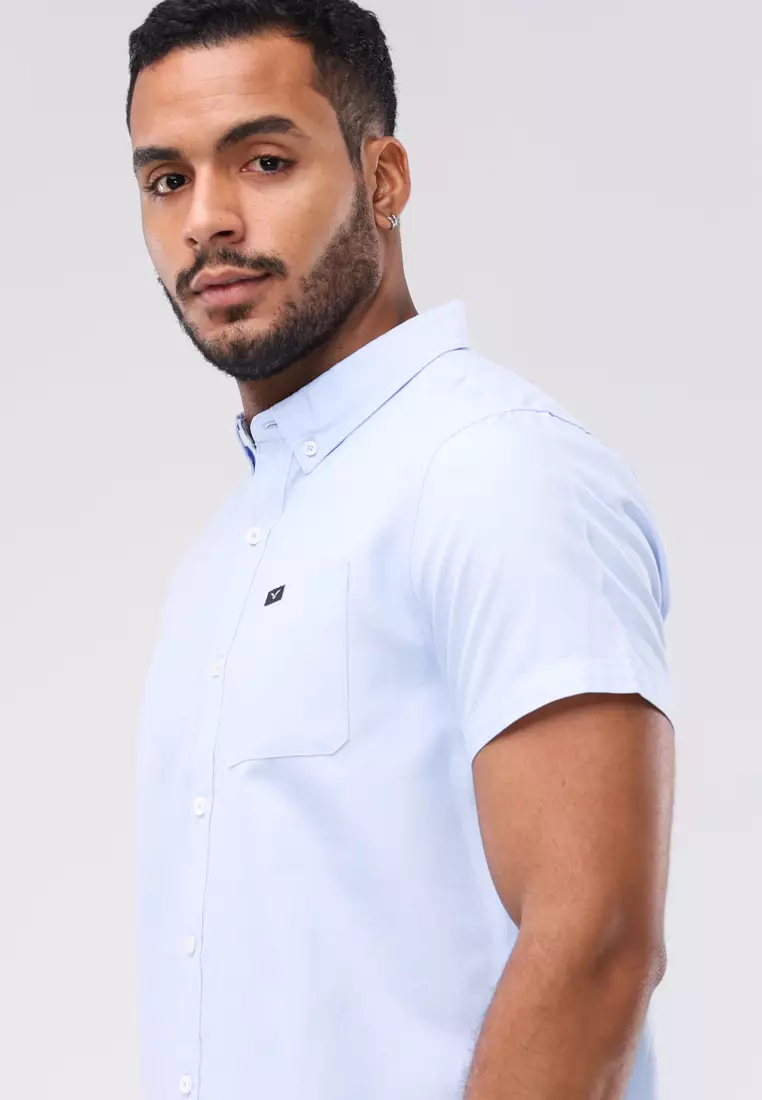 Woven Oxford Polo Short Sleeves