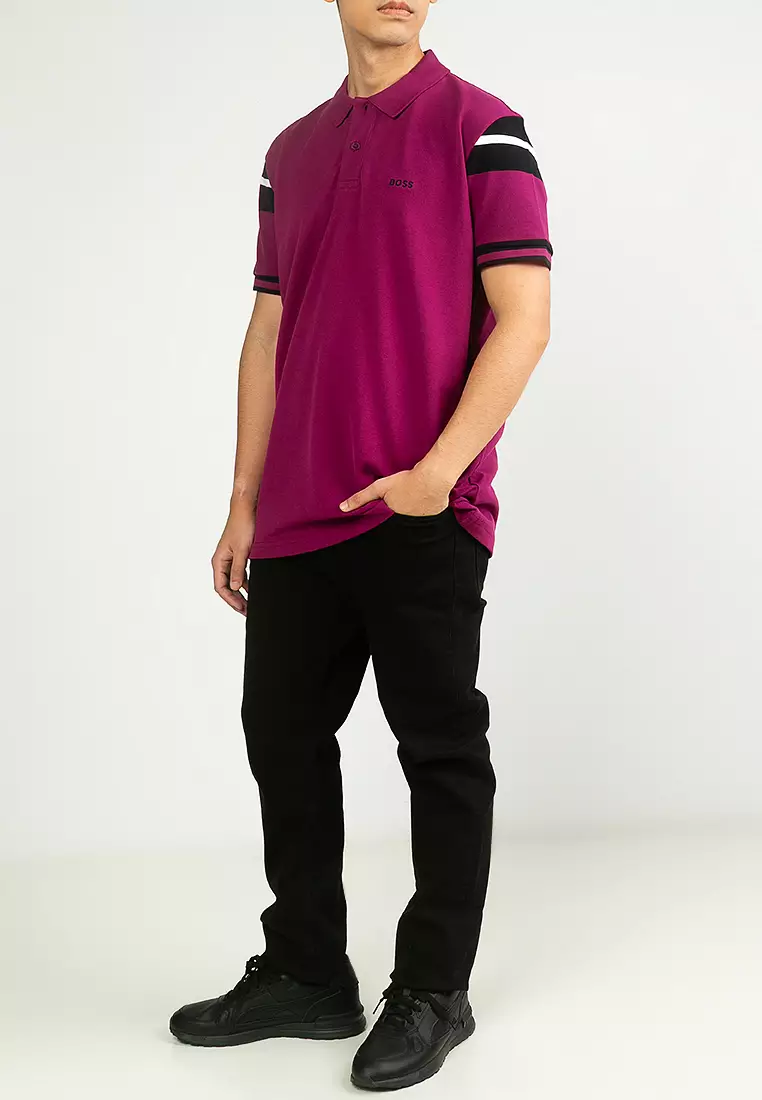 Block Stripes Polo Shirt - BOSS Green