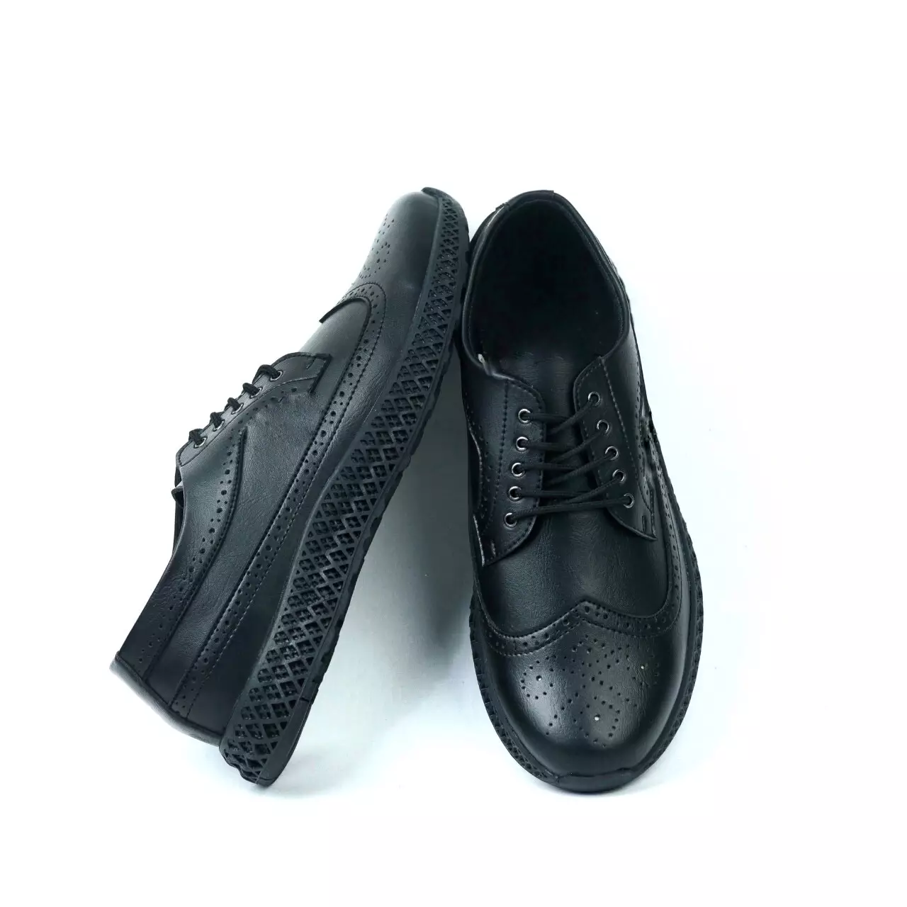 Coutry Boots Robin Sneakers Kulit Syntetis Premium Oxford Black