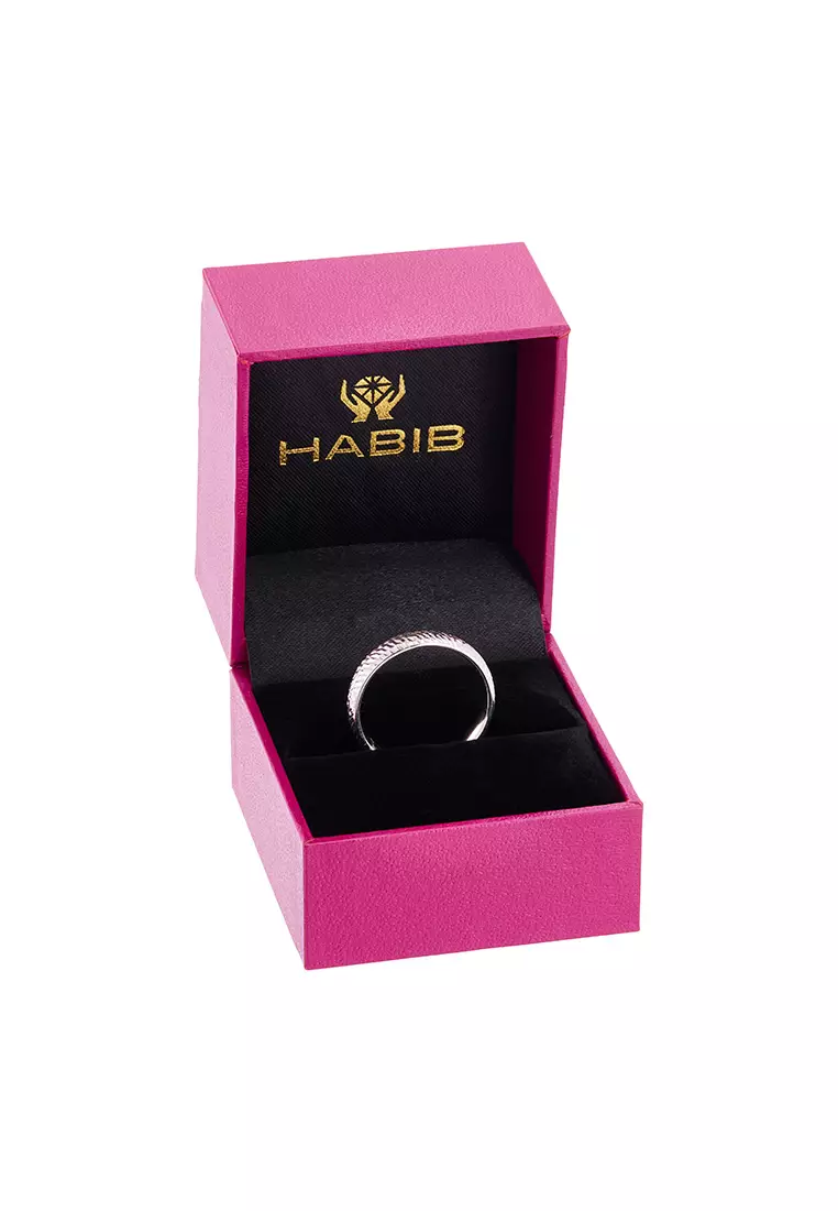 HABIB 750/18K White Gold Ring GRT812-3K