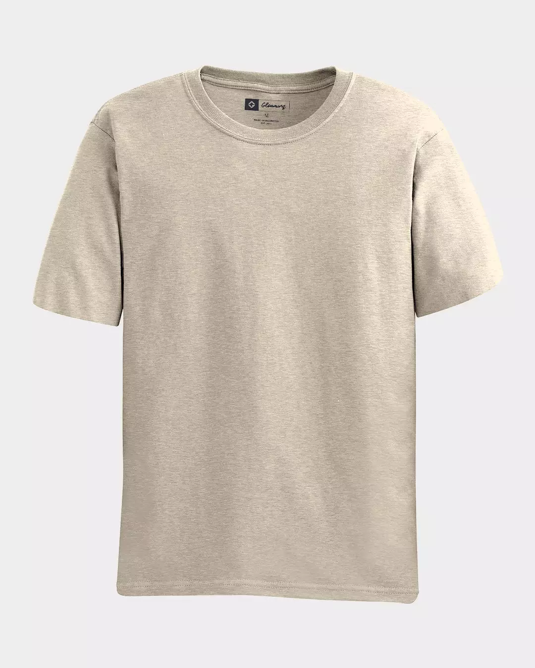 Gloaming Kaos Polos Cotton Combed 24s BCI Super Soft Cream Unisex