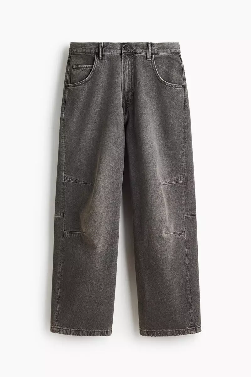 Baggy darted jeans