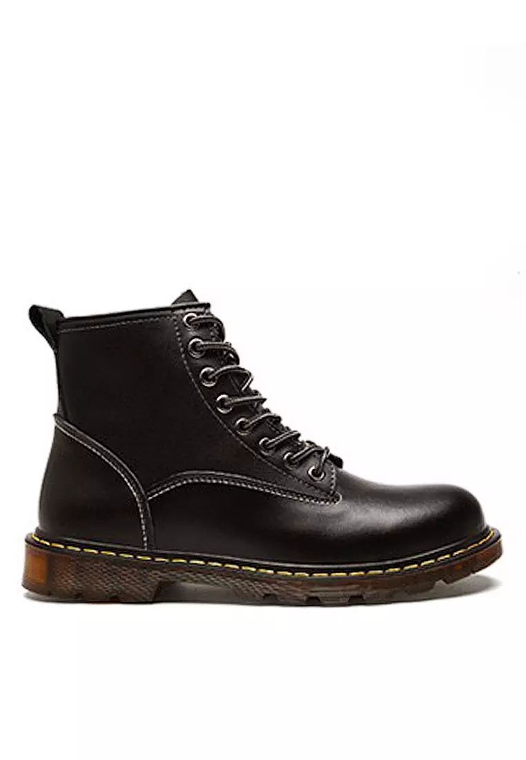 Discount on Twenty Eight Shoes  shoes - SKU: Stylish Leather Mid Boots VMB89027