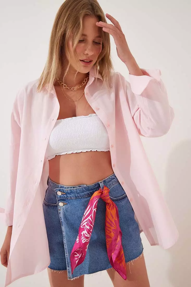 Oversize Long Basic Shirt