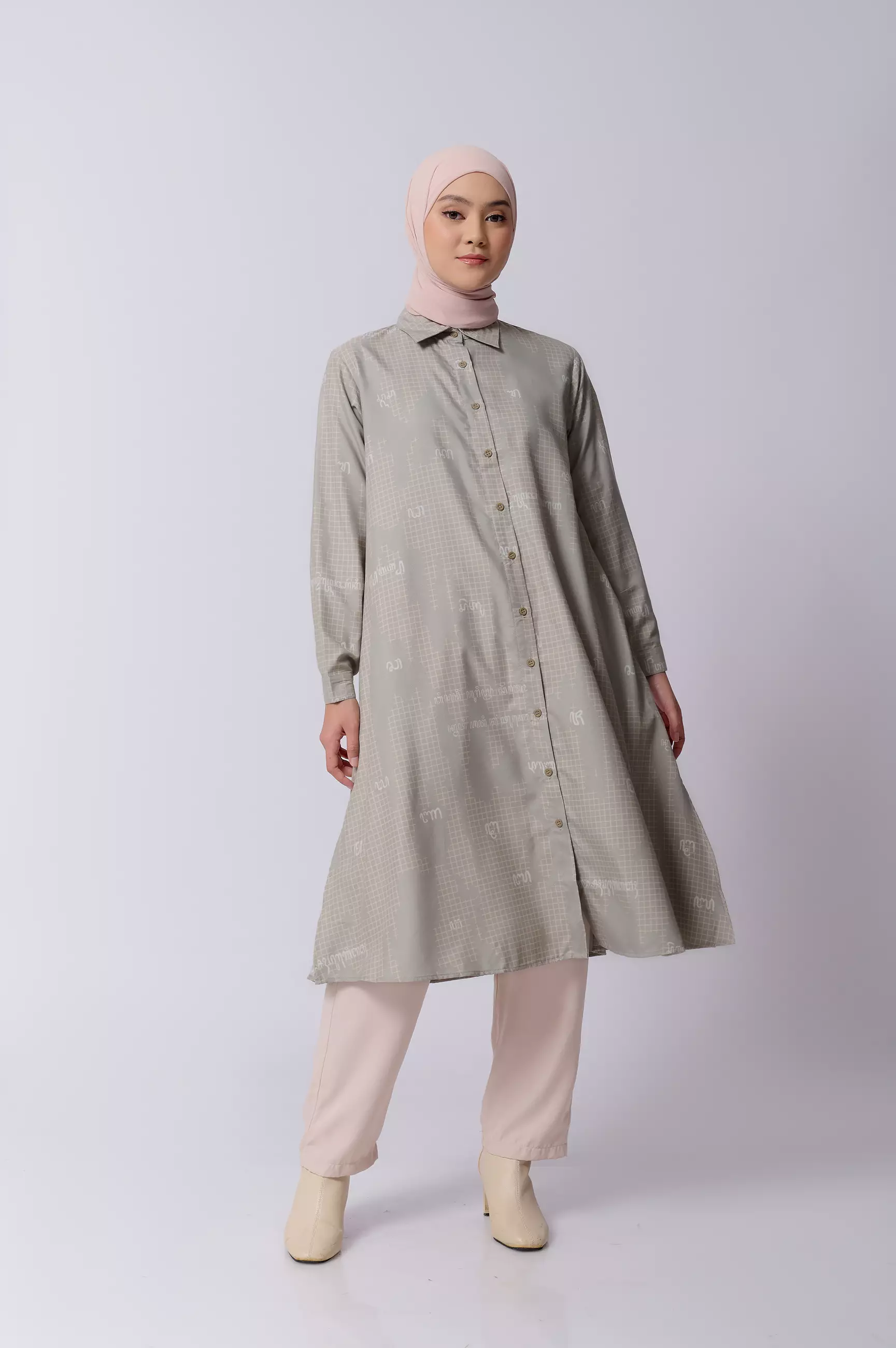 ZM Zaskia Mecca - Heyza Midi Gamis - Aksara Nusantara - Edisi Aksara Jawa