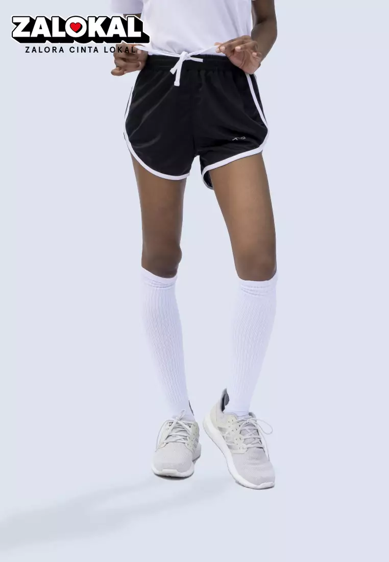 Tiento Sporty Hotpants Celana Pendek Olahraga Wanita Running Gym Lari Yoga