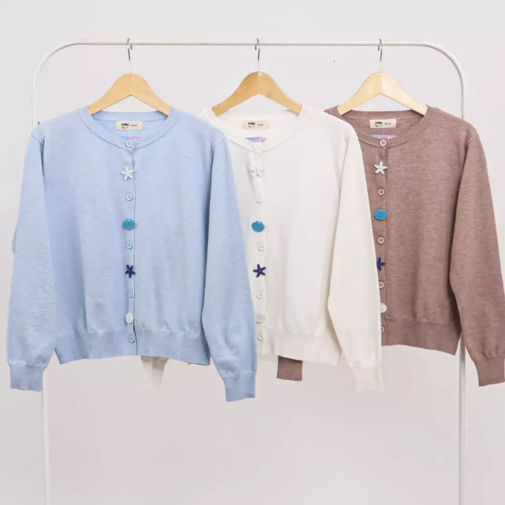 Calypso Serenity Knit Cardigan in Brown