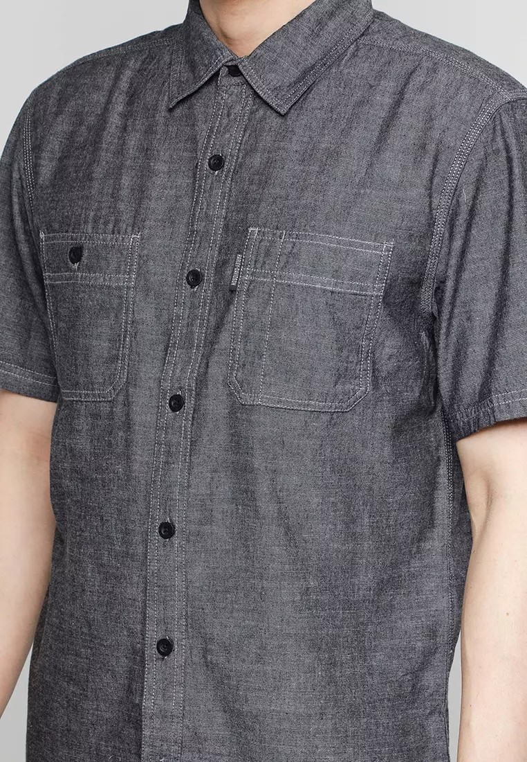 Buy Harley Davidson Amplifier Chambray Shirt Online Zalora Malaysia