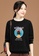 A-IN GIRLS black Fashion Print Crew Neck Sweater (Plus Velvet) 840ACAAD77BD76GS_2