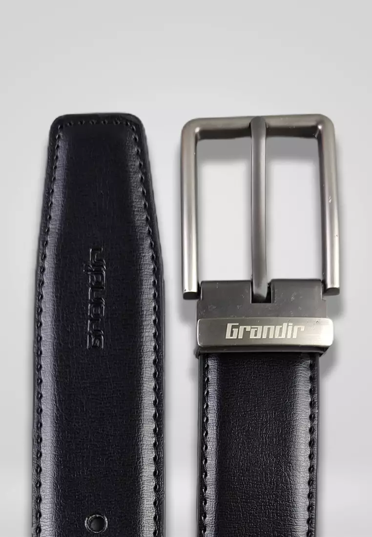 Grandir Ikat Pinggang Pria Kulit Sintetis Premium Sabuk Gesper Men Belt P