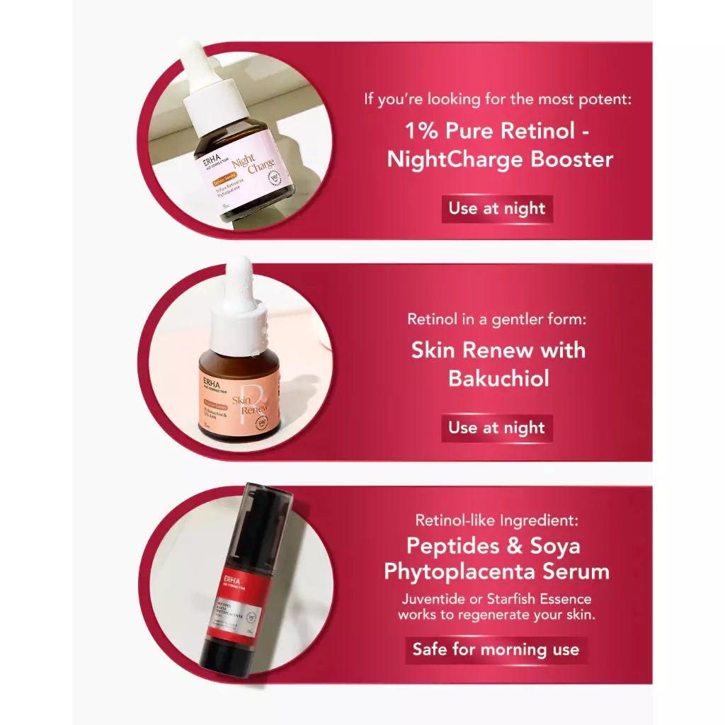 Erha Age Corrector Skin Renew Booster 15ml - 1% Bakuchiol & 10% AHA Booster Anti Aging | Alternatif Vegan Retinol | Meregerenasi Meremajakan Kulit | Menyamarkan Tanda Penuaan | Mencerahkan | Kolagen | Gentle untuk Kulit Sensitif