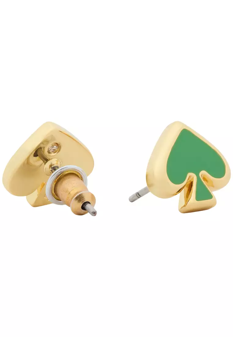 Everyday Spade Enamel Studs Earrings - KS Green o0ru3069