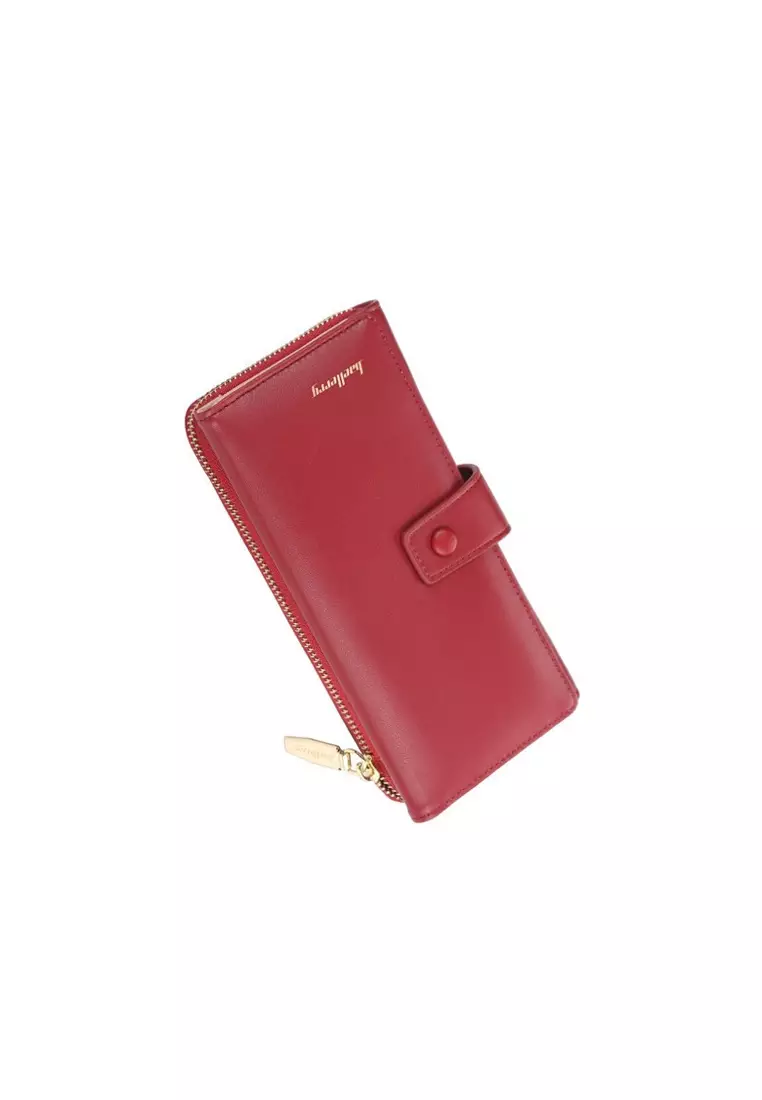 Dompet Wanita Panjang Bahan Kulit PU Leather Premium BAEOS
