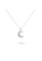 Millenne silver MILLENNE Match The Stars Mother of Pearls Moon and Stars White Gold Necklace with 925 Sterling Silver B1DA2AC4589EDFGS_1