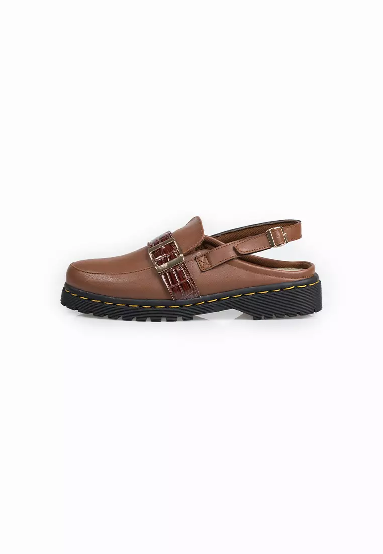 SEIS Cozy Mules Wanita loafers | Docmart - BROWN