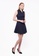 Nicole Exclusives blue Nicole Exclusives- Shawl Collar Sleeveless Dress 77289AAED85106GS_2