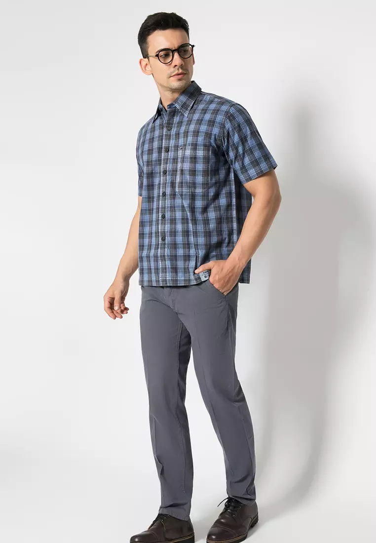 LGS - Celana Chinos Panjang Pria Warna Abu-Abu CCT.501.030.004.C