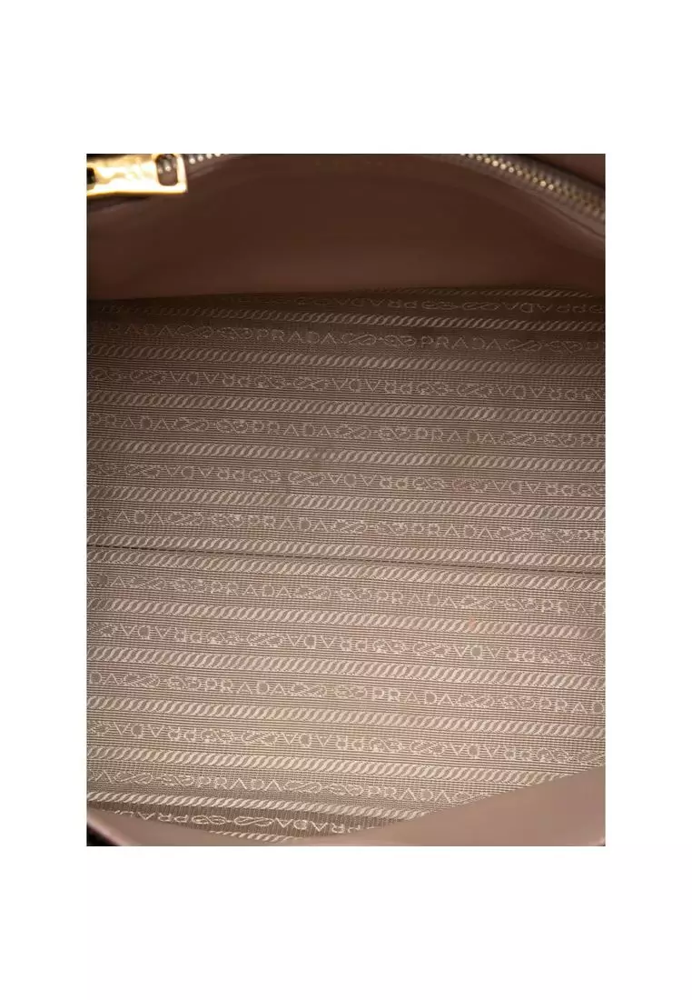 Pre-Loved Prada Medium Saffiano Cuir Monochrome Top Handle Tote