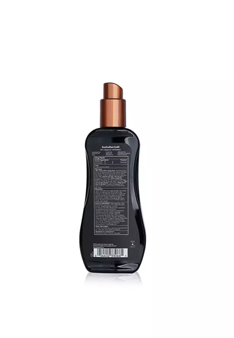 Australian Gold - Spray Gel Sunscreen Spf 4 With Instant Bronzer 237ml/8oz