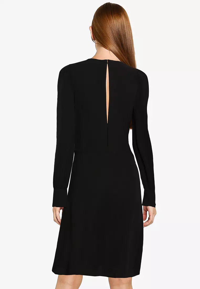 Emmy Crepe Ls Dress