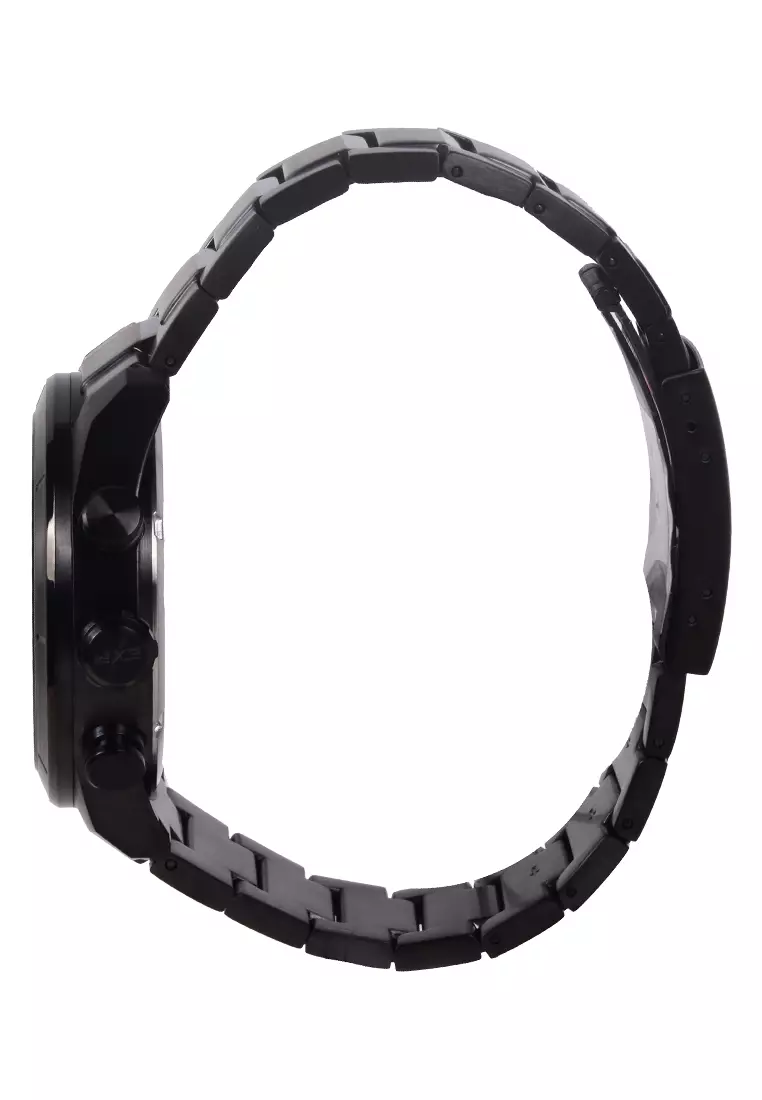 Expedition EXP - Male Analog Watches - Jam Tangan Chronograph Pria - Black - Stainless Steel Bracelet - 6828 MFBIPBAIV