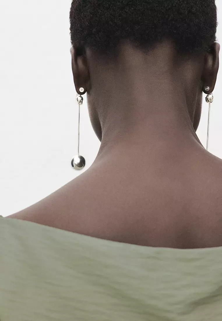 Modal Blouse with Asymmetrical Collar