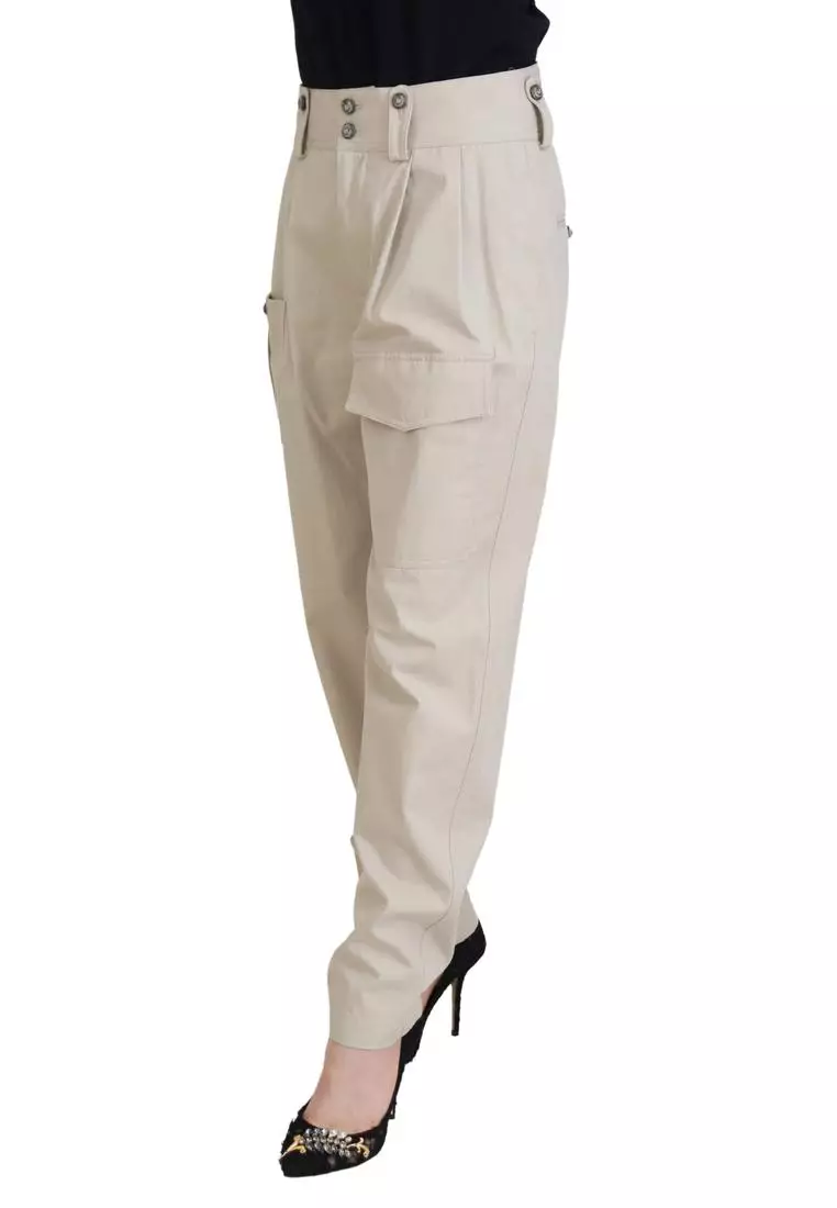 パンツ DOLCE  GABBANA Women Straight Pants FTCZIT BEIGE Buy Dolce & Gabbana Relaxedfit Cargo Pants Jeans & Pants