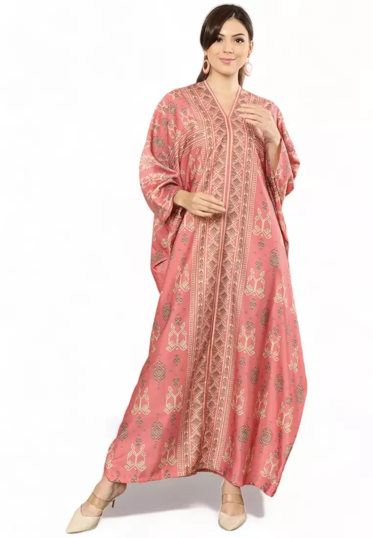 Kanzi Exclusive Long Sleeve Songket Kaftan