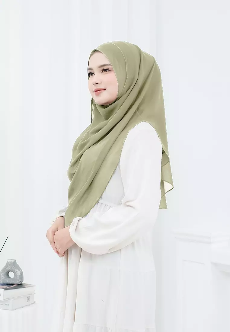 HIJAB INSTAN ZHAZA - DUSTY SAGE