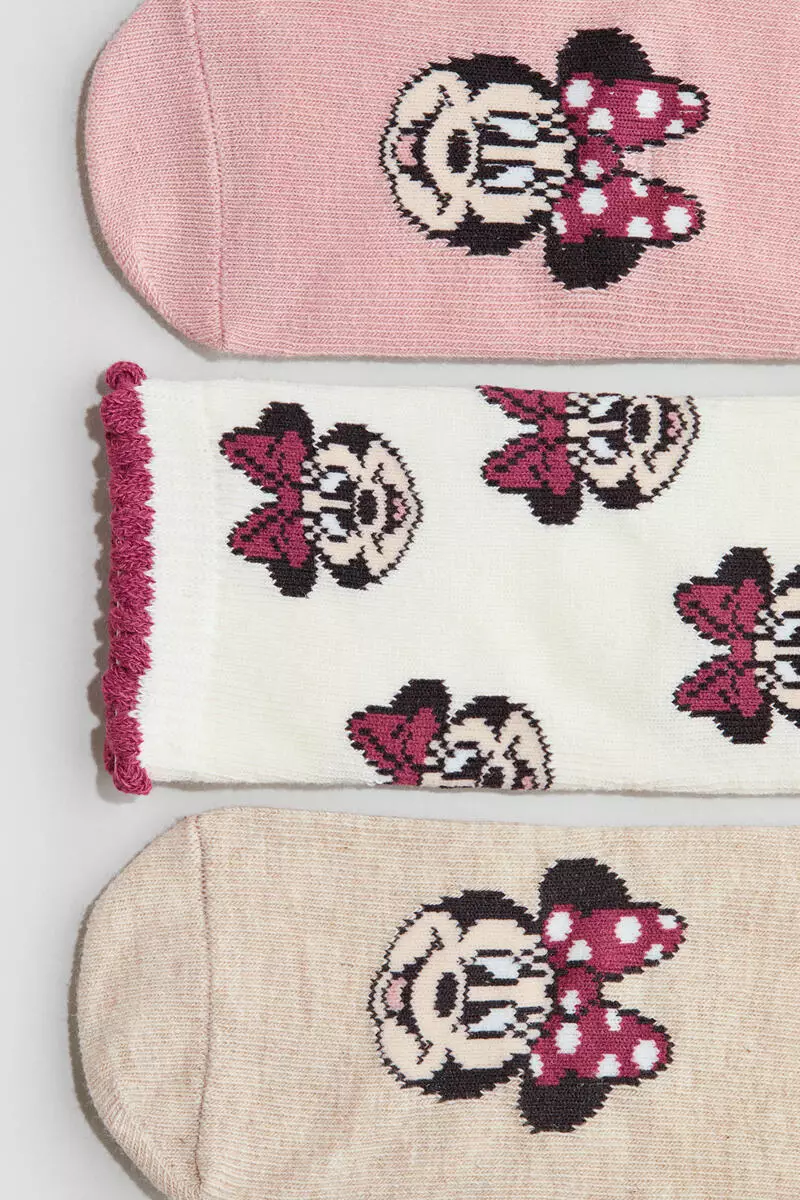 3-pack jacquard-knit socks