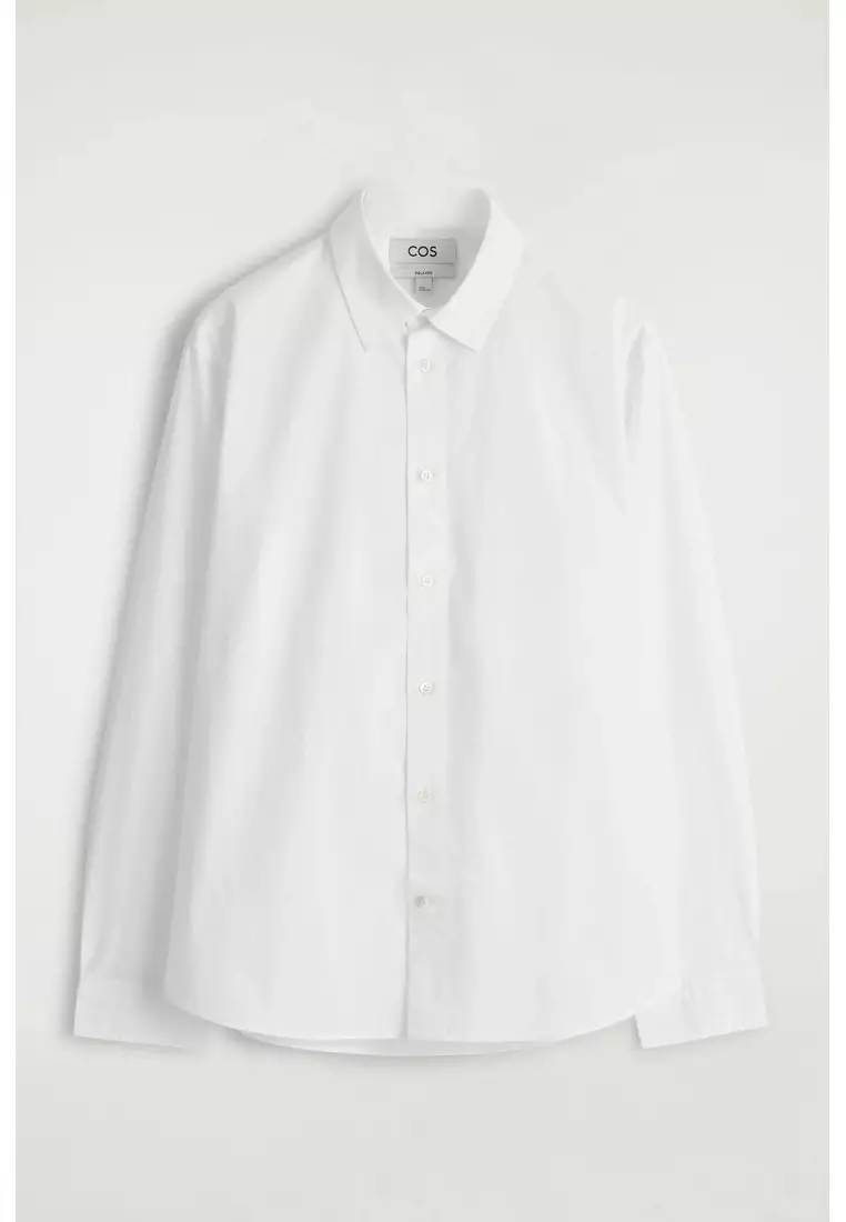 RELAXED PIMA COTTON-POPLIN SHIRT