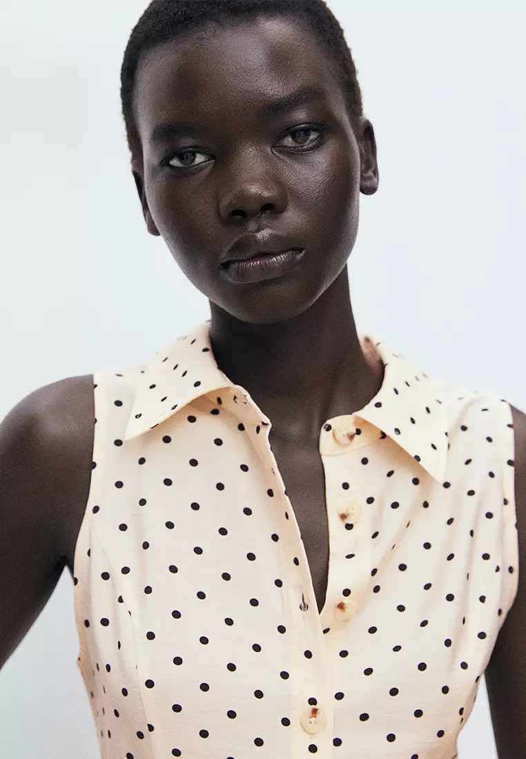 Polka Dot Shirt Dress