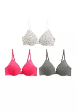 Marks & Spencer Wired Plunge T-shirt Bras A-e - Multi-color (Pack of 3)