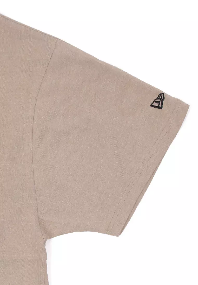 NE Wordmark 1920 Khaki Oversized Short Sleeve T-Shirt