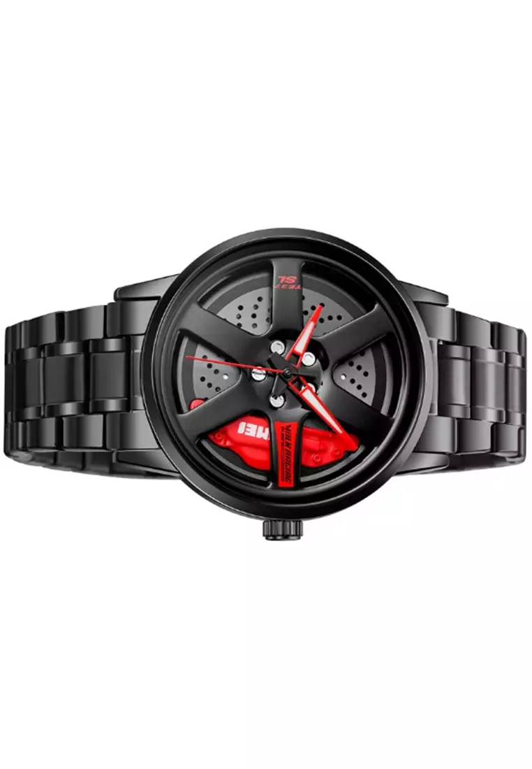 Jam Tangan Analog Pria Waterproof Strap Tali Material Stainless Steel BY25 ORIGINAL