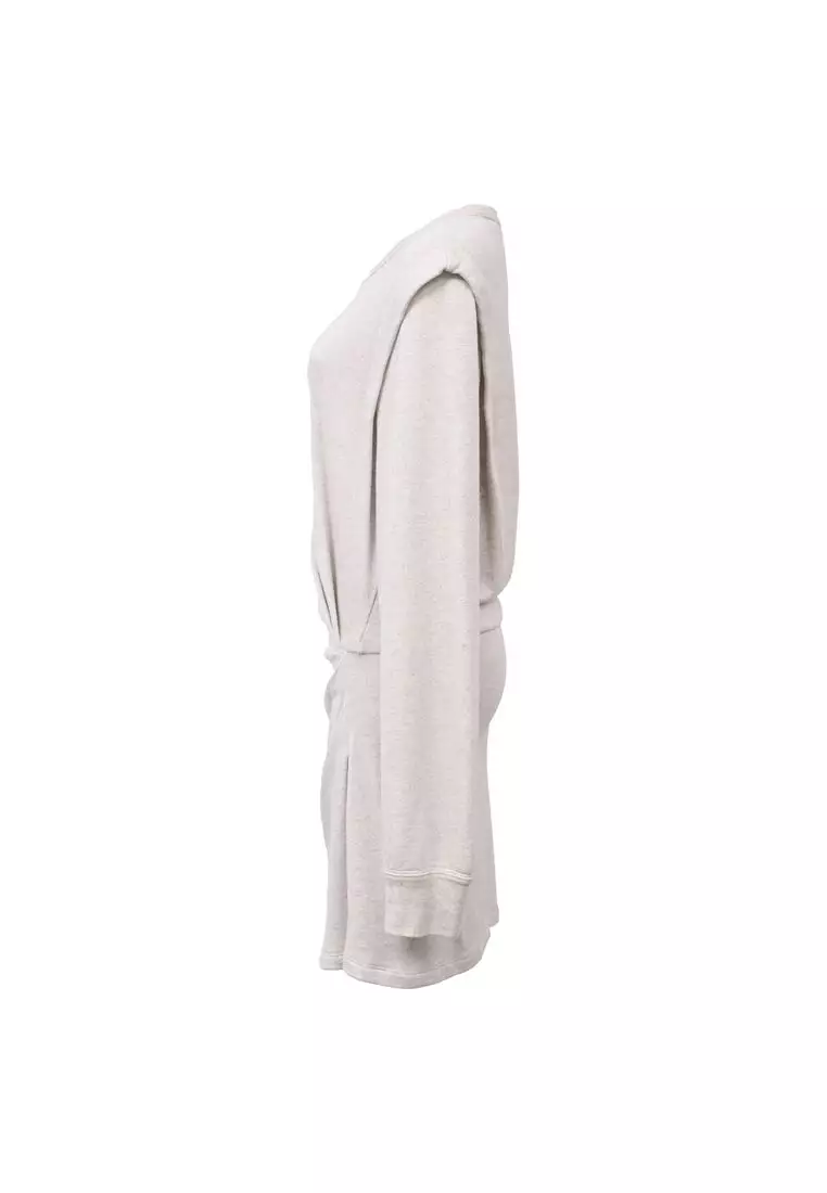 Pre-Loved Isabel Marant Étoile Michaela Jersey Mini Dress In White Viscose