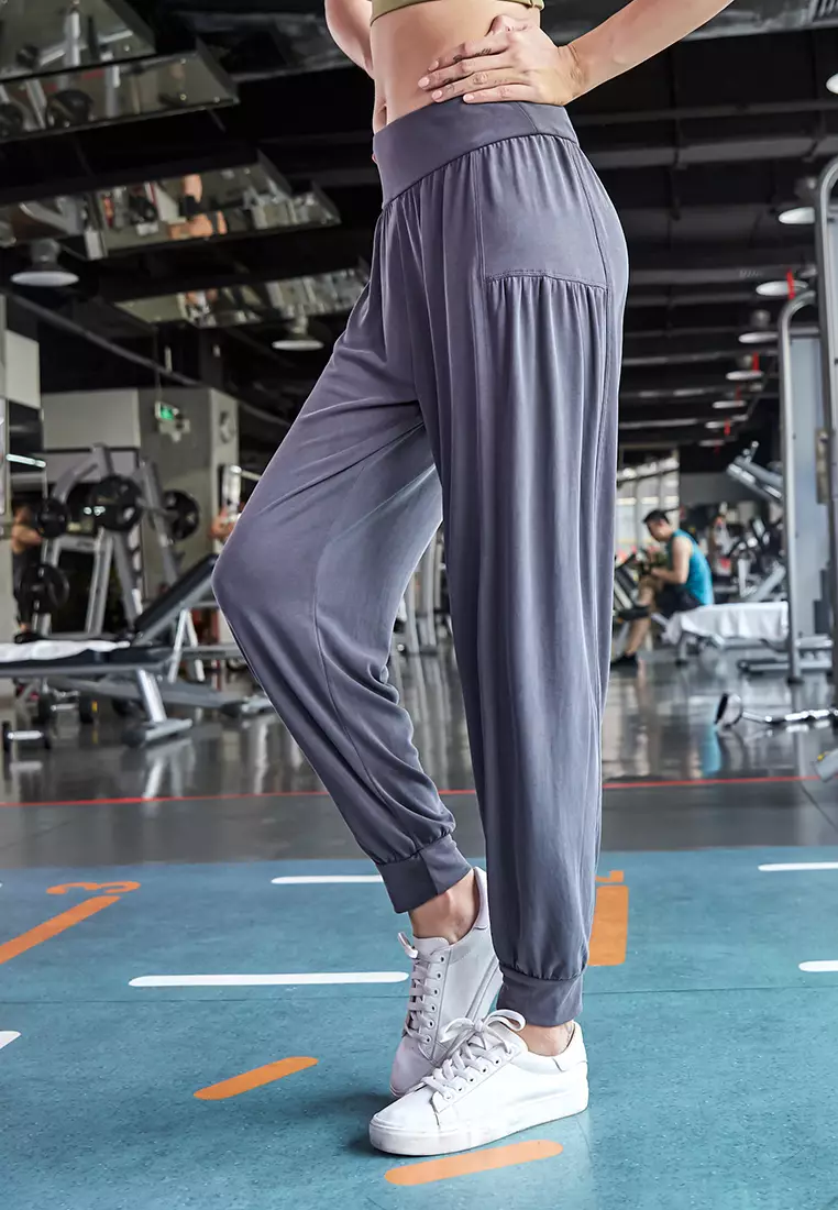 Buy YG Fitness Sports Running Fitness Yoga Dance Pants in grey 2024 Online