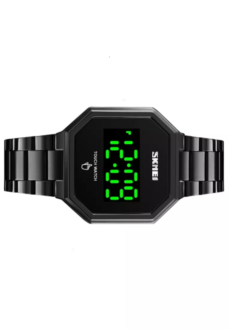 Jam Tangan Digital Pria Waterproof Many Function Strap Tali Material Stainless Steel BY57 ORIGINAL