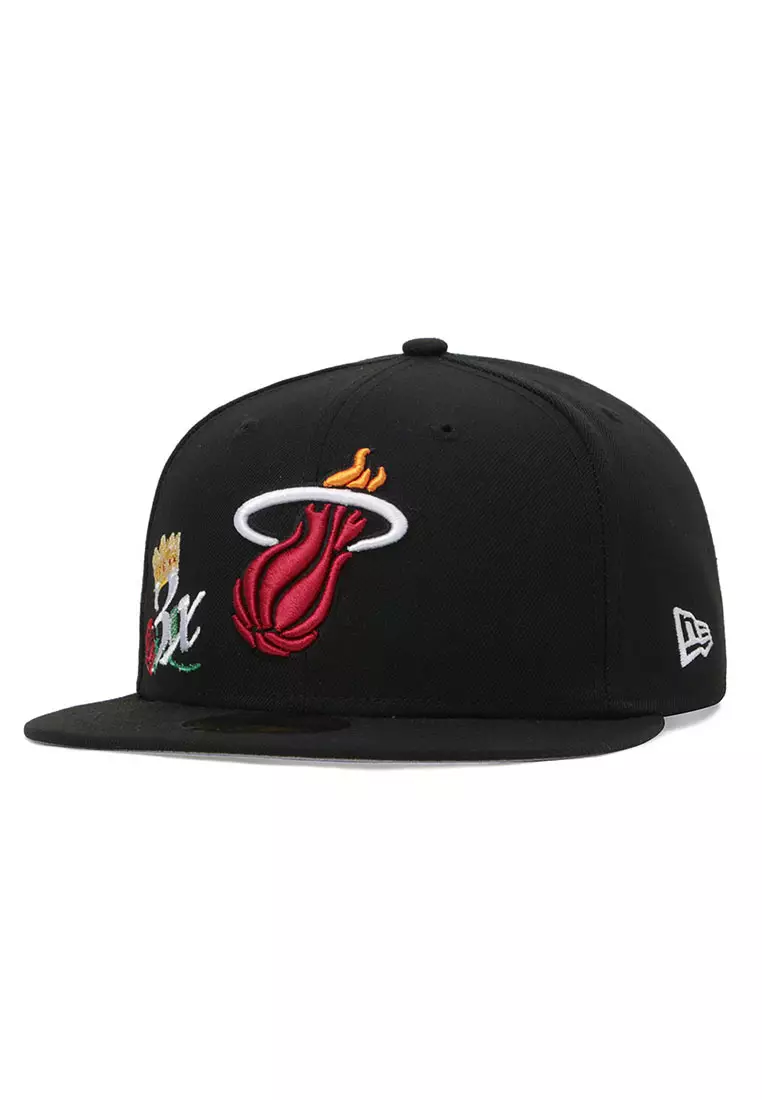 Buy New Era Miami Heat NBA Crown Champs Black 59FIFTY Fitted Cap