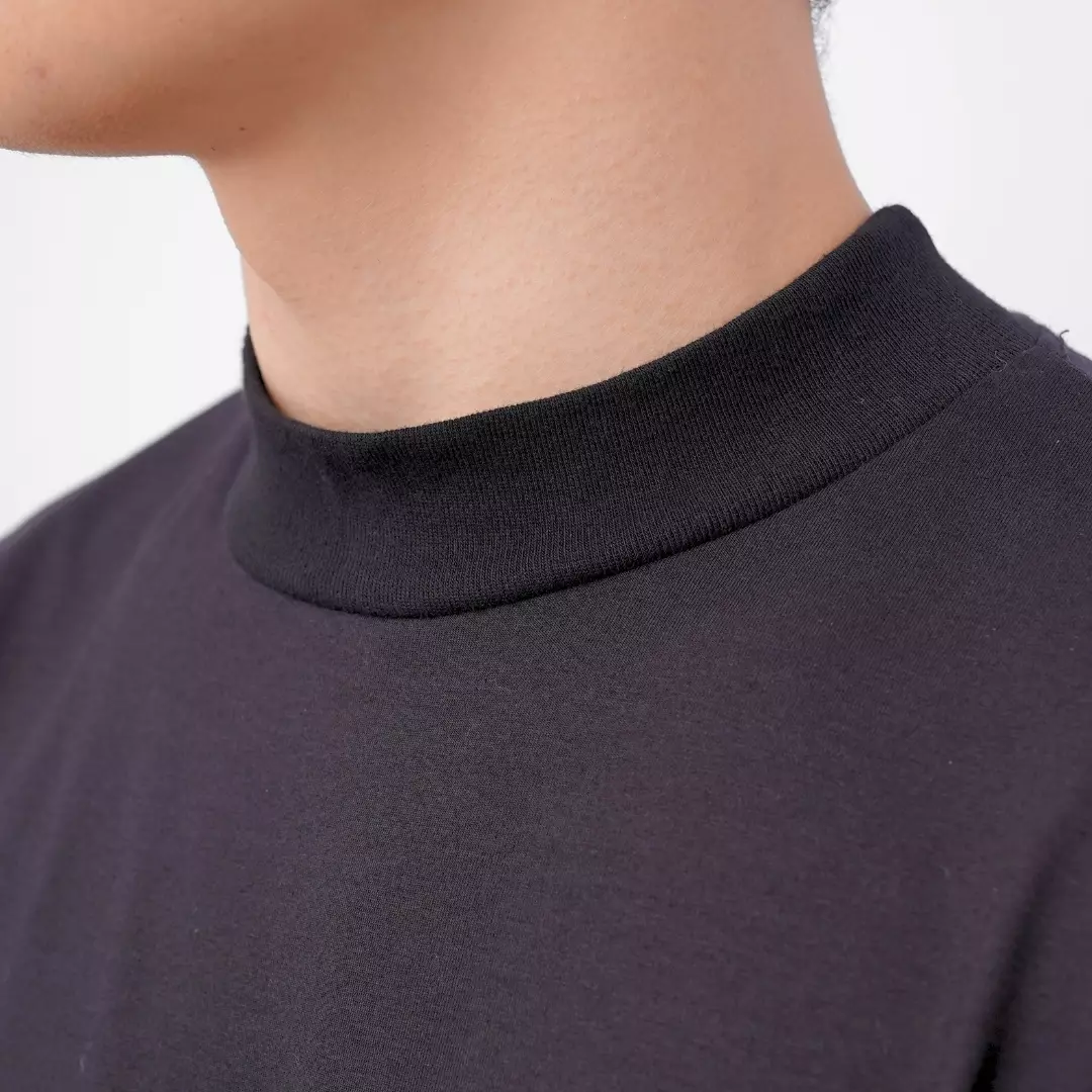 Ryusei Fitted Tee High Neck Neo Flex - Kaos Pria High Neck Slim Fit Premium