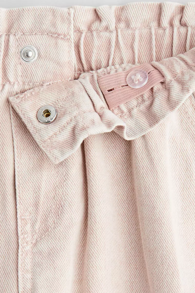 Wide Leg paper bag jeans