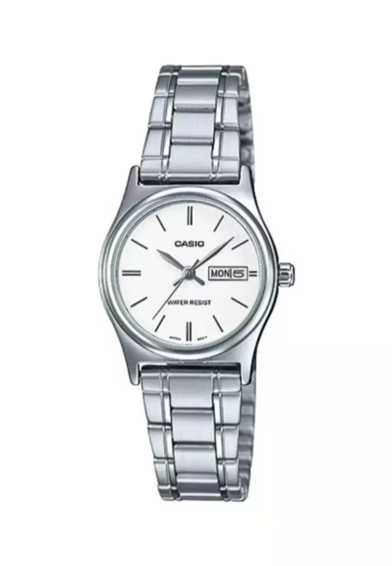 Buy Casio Watches Women S Analog Watch Ltp V D B Silver Stainless