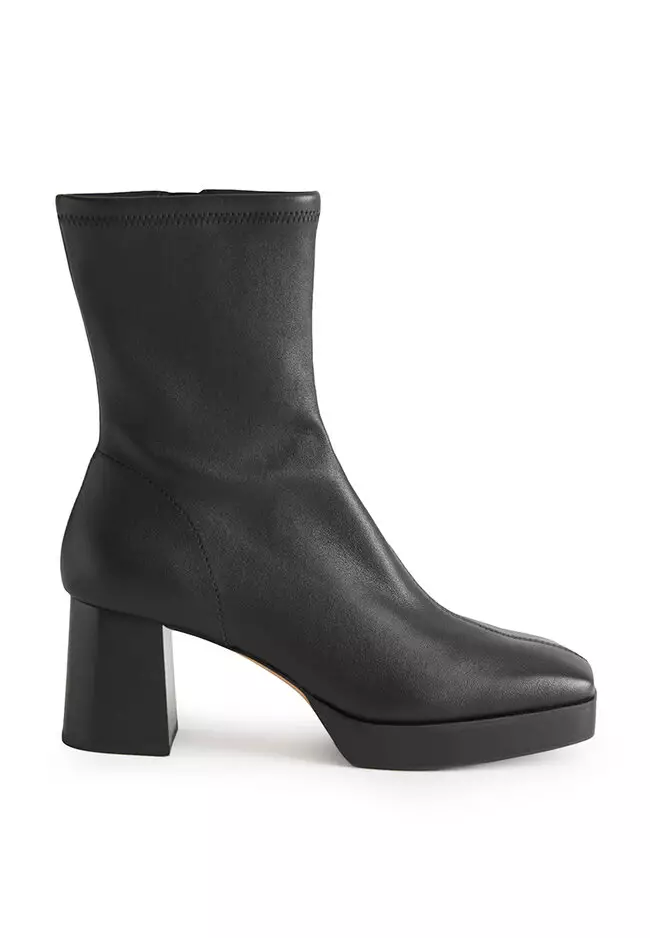 Buy Other Stories Block Heel Stretch Boots 2024 Online ZALORA